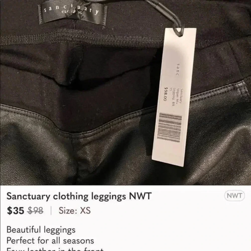 Sanctuary clothing leggings NWT - Picture 6 of 7